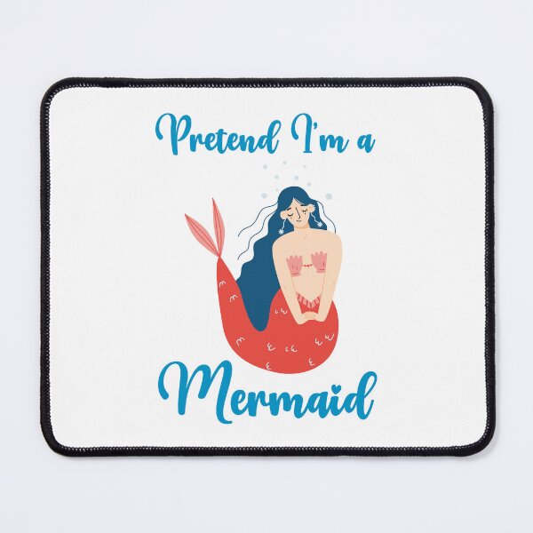 Item preview, Pretend I'm a Mermaid funny cute design designed and sold by absolutdesign.