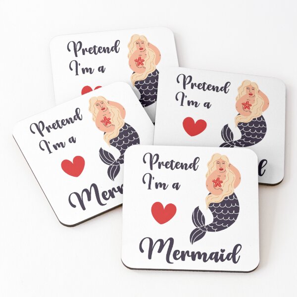 Item preview, Pretend I'm a Mermaid funny cute design designed and sold by absolutdesign.