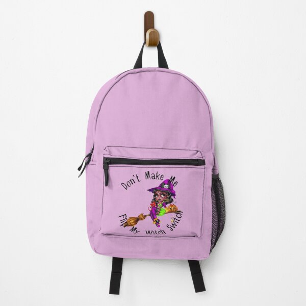 Item preview,  Don't Make Me Flip My Witch Switch, witch on a broomstick designed and sold by Anna-Kik.