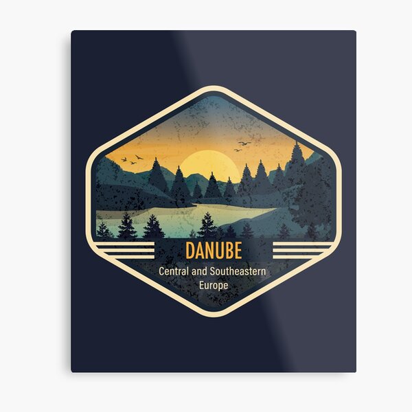 Danube River in Europe Metal Print