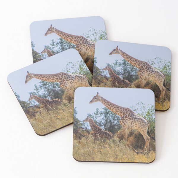 Item preview, Mom and baby giraffe in Botswana, Africa designed and sold by SafariByMarisa.