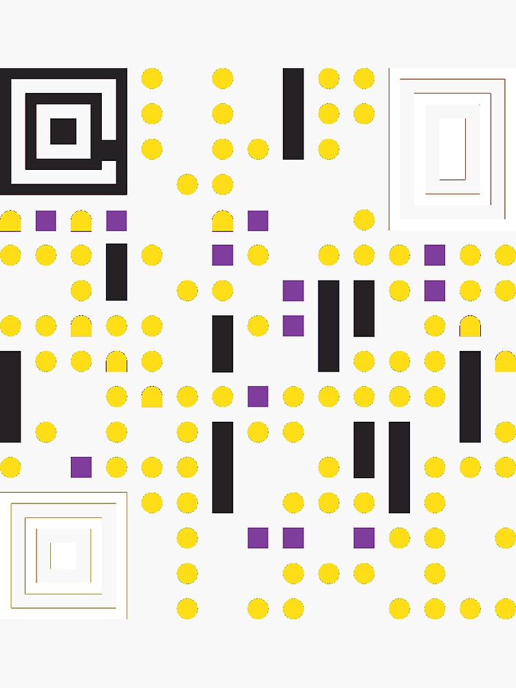 "LGBTQ+ NonBinary Closeted Pride QR Code" Sticker for Sale by