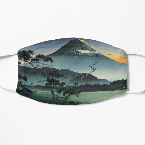 Tsuchiya Koitsu - Mount Fuji evening view from Lake Sai Flat Mask