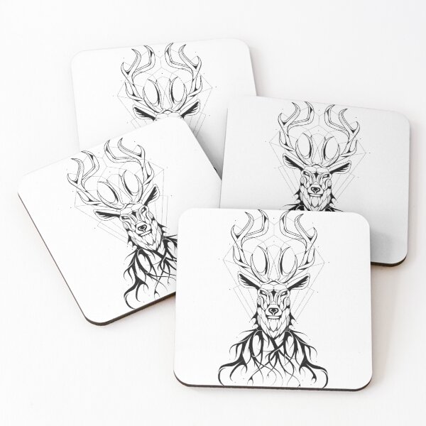 Item preview, geometric deer designed and sold by A2A  SHOP.