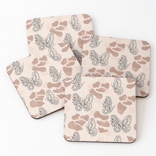 Item preview,  Print with daisies and butterflies designed and sold by pidzam4e.