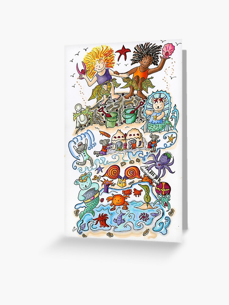 Thumbnail 1 of 2, Greeting Card, Seaweed Queens designed and sold by lorybit.
