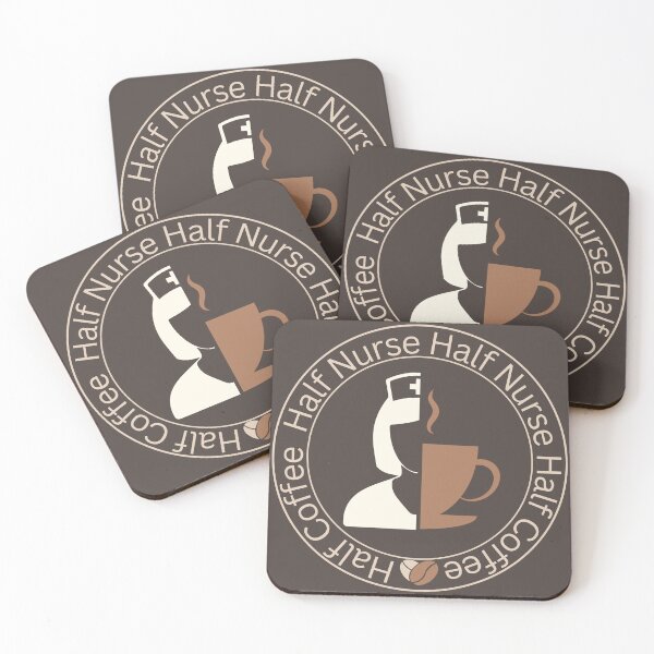 Item preview, Half Coffee Half Nurse Circle logo designed and sold by JoeyGrace.