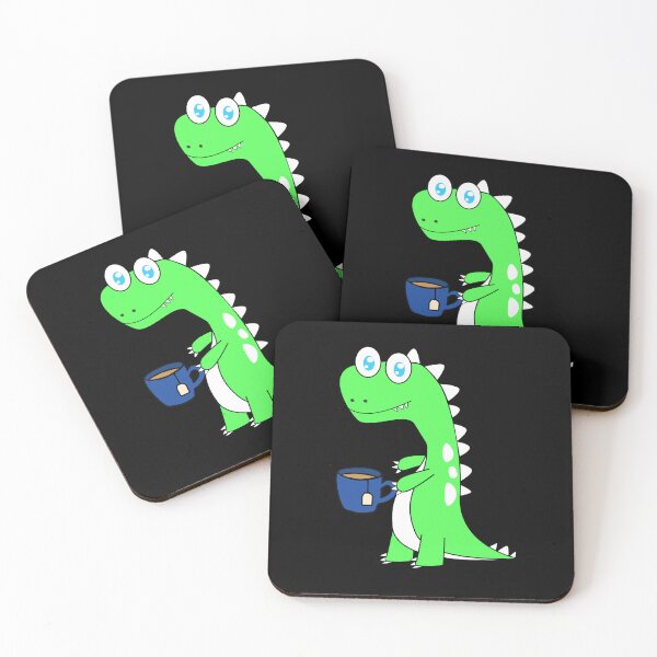 Item preview, Dino drinks tea designed and sold by The Love Quill.