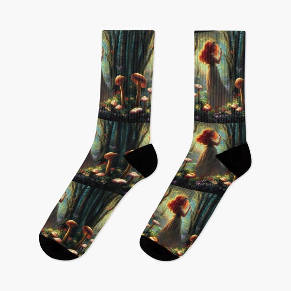 Item preview, Elf woman dance in the green forest - Fantasy dream designed and sold by Monkyra.