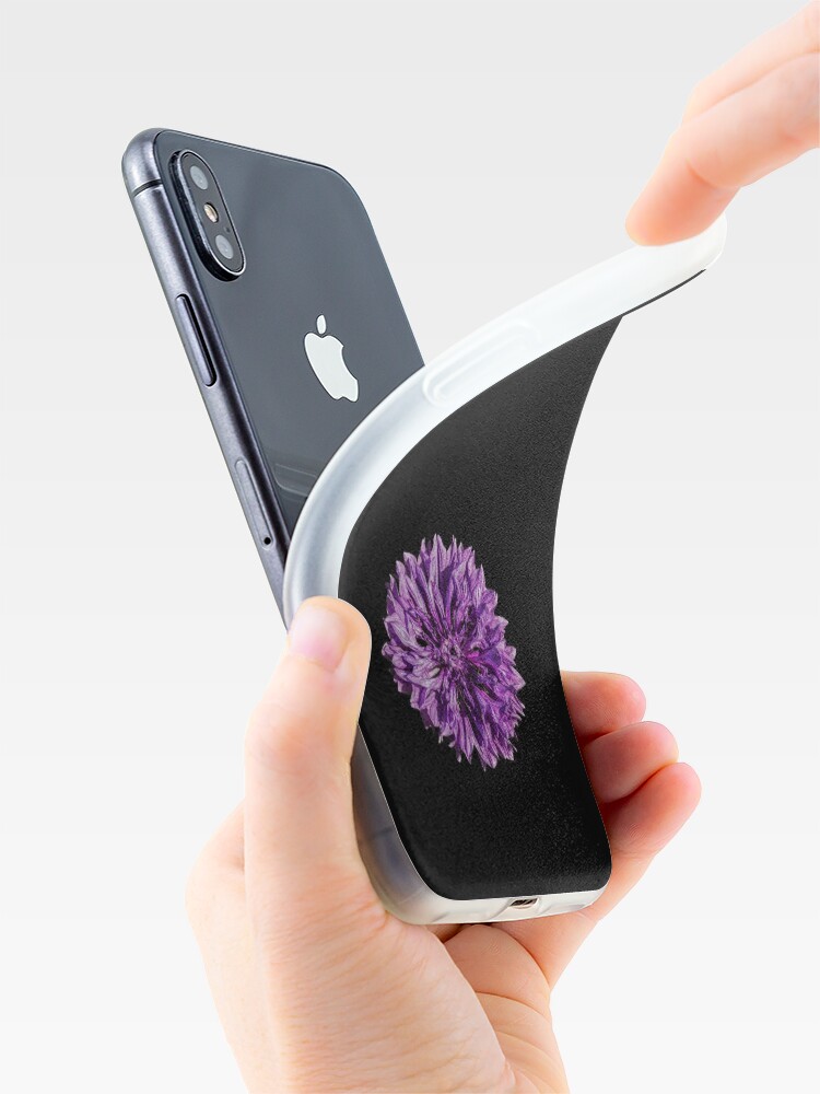 Alternate view of Purple cornflower iPhone Case & Cover