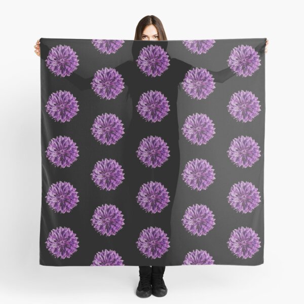 Purple cornflower Scarf