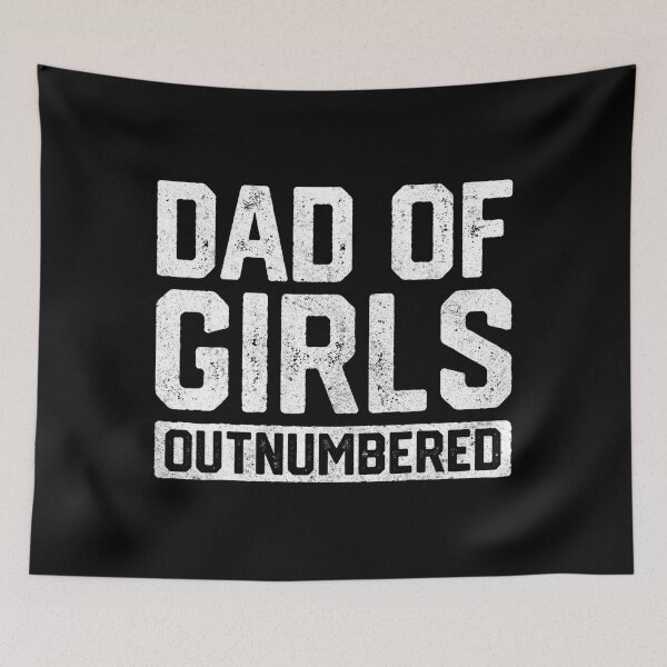 Item preview, mens outnumbered dad of girls fars day designed and sold by expertpineapple.