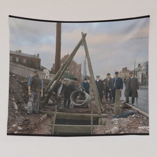 Item preview, Road Works in Terenure, Dublin, Ireland, 1900. designed and sold by Marc Redmond.