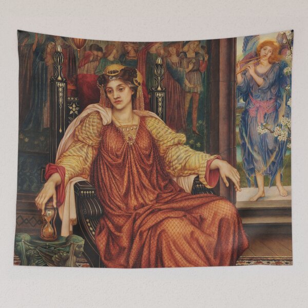 Item preview, The Hour Glass | Evelyn de Morgan | 1910 Pre-Raphaelite Art designed and sold by CJET.