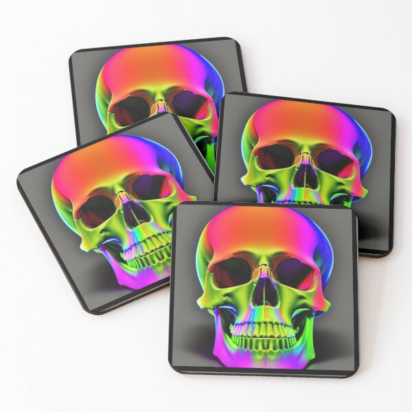 Item preview, Fluorescent Colored Skull 8 designed and sold by Riccivela.