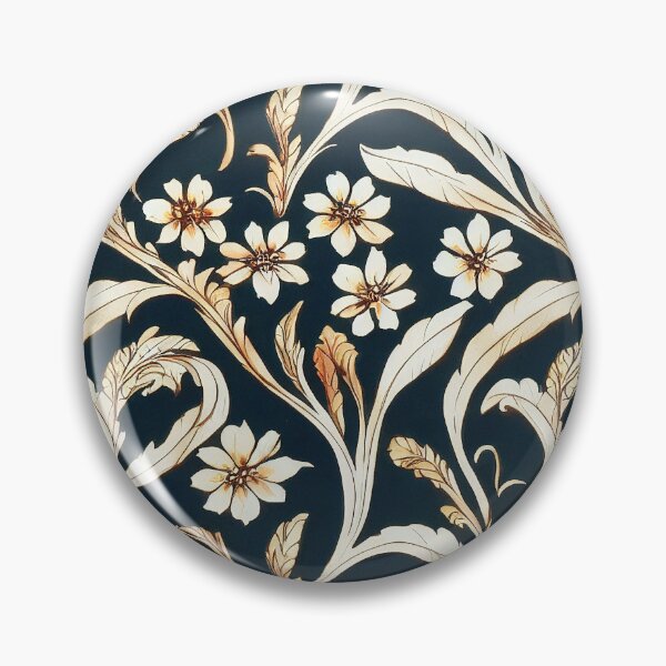Item preview, Rococo Floral Pattern Print designed and sold by ThePurpleMelon.