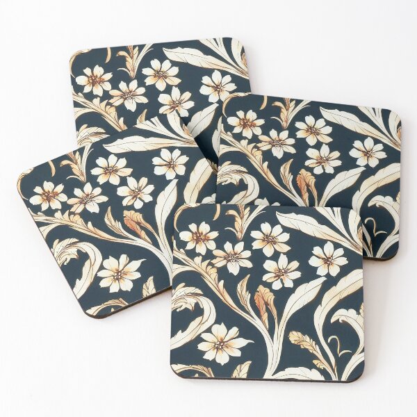 Item preview, Rococo Floral Pattern Print designed and sold by ThePurpleMelon.