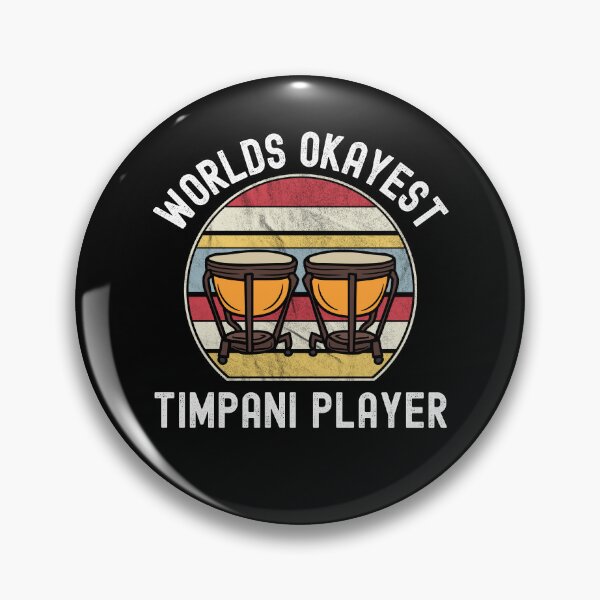 Item preview, Worlds Okayest Timpani Player For Funny Timpani Lover and Timpani Player As A Vintage Timpani Player Music designed and sold by Funwithmusic.
