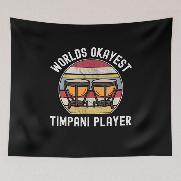 Item preview, Worlds Okayest Timpani Player For Funny Timpani Lover and Timpani Player As A Vintage Timpani Player Music designed and sold by Funwithmusic.