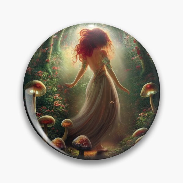 Item preview, Elf woman dance in the green forest - Fantasy dream designed and sold by Monkyra.