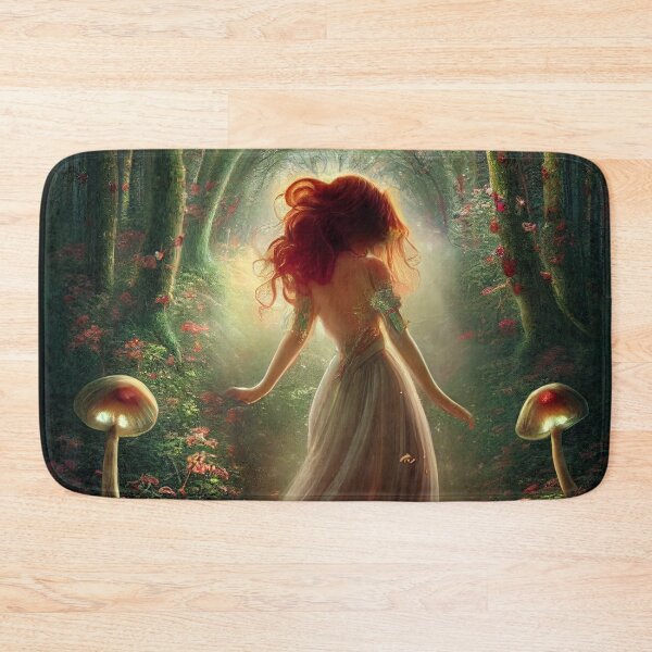 Item preview, Elf woman dance in the green forest - Fantasy dream designed and sold by Monkyra.