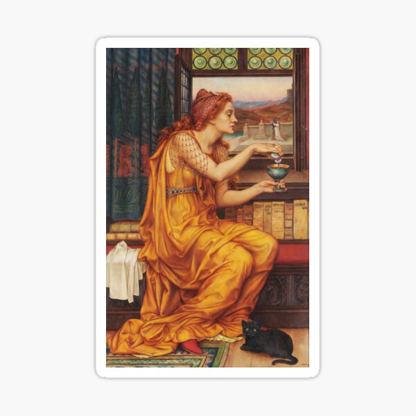 Item preview, The Love Potion | Evelyn de Morgan | 1903 Pre-Raphaelite Art designed and sold by CJET.