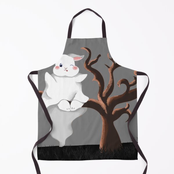 Item preview, Copy of White Rabbit as a Ghost for Halloween _ Bunniesmee designed and sold by bunniesmee.