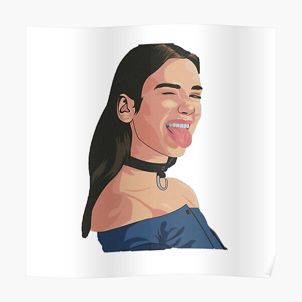 logotipo de dua lipa Póster