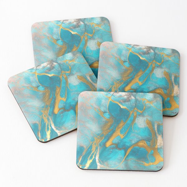 Item preview, Gold and Blue Marble designed and sold by DeepSymbolism.