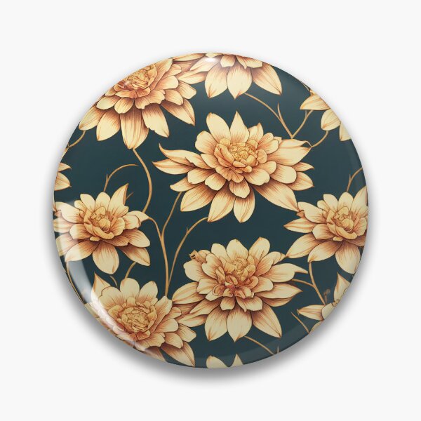 Item preview, Marigold Flowers Pattern Print designed and sold by ThePurpleMelon.