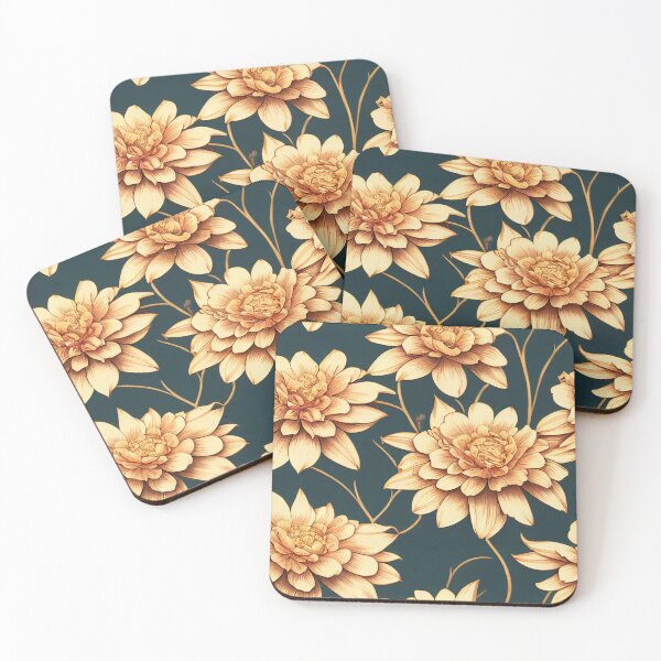 Item preview, Marigold Flowers Pattern Print designed and sold by ThePurpleMelon.
