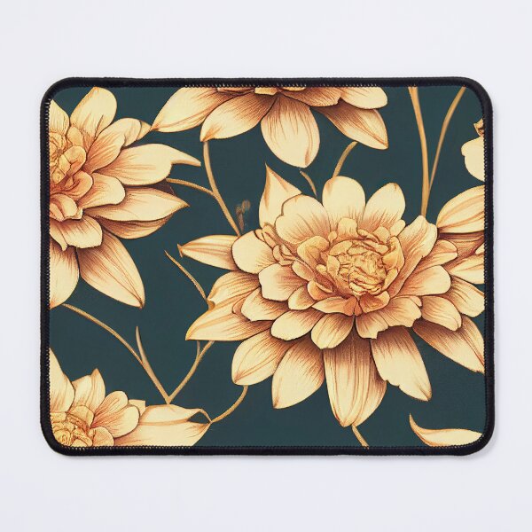 Item preview, Marigold Flowers Pattern Print designed and sold by ThePurpleMelon.