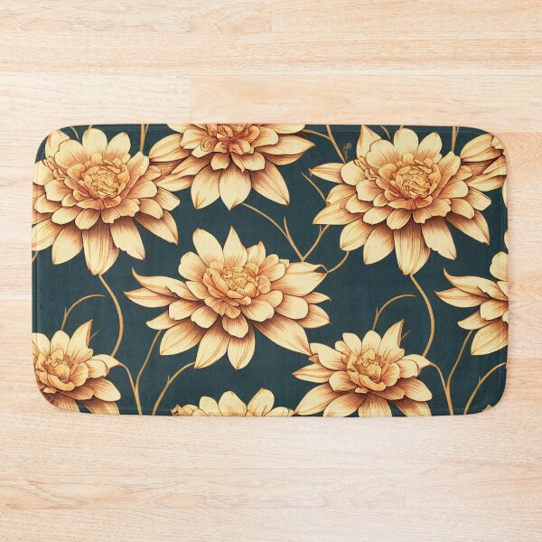 Item preview, Marigold Flowers Pattern Print designed and sold by ThePurpleMelon.
