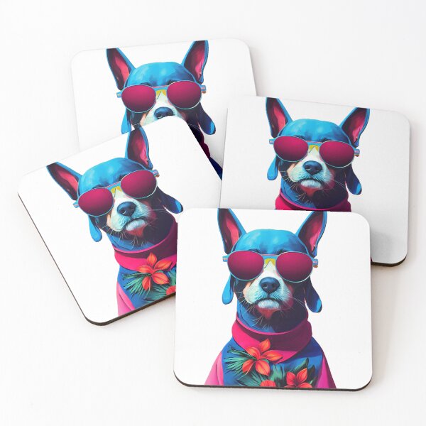 Item preview, Cool Colorful Sunglasses Dog NB designed and sold by DeuceDarganRB.