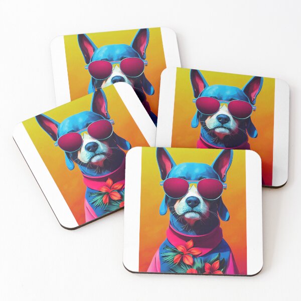 Item preview, Cool Colorfull Sunglasses Dog designed and sold by DeuceDarganRB.