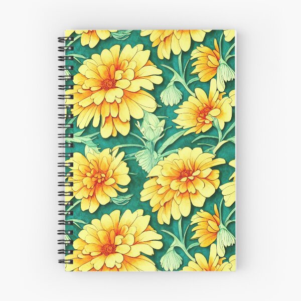 Item preview, Marigold Flowers Pattern Print designed and sold by ThePurpleMelon.