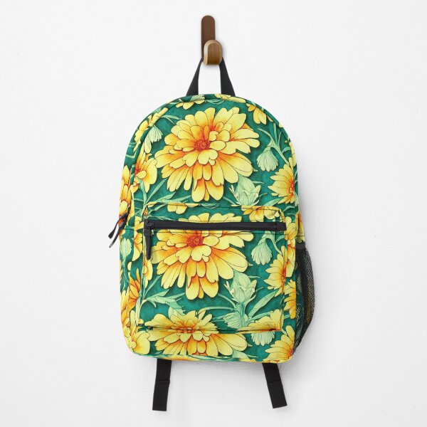 Item preview, Marigold Flowers Pattern Print designed and sold by ThePurpleMelon.