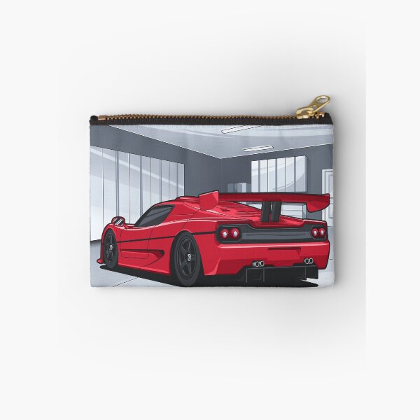 Item preview, Red Ferrari in garage designed and sold by MotorcycleLove.