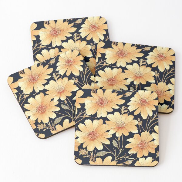 Item preview, Marigold Flowers Pattern Print designed and sold by ThePurpleMelon.