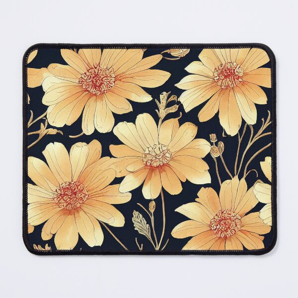 Item preview, Marigold Flowers Pattern Print designed and sold by ThePurpleMelon.