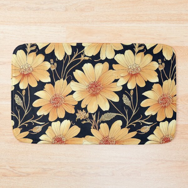 Item preview, Marigold Flowers Pattern Print designed and sold by ThePurpleMelon.