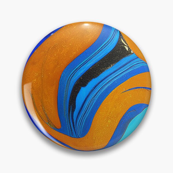 Item preview, Orange and Blue Marble designed and sold by DeepSymbolism.