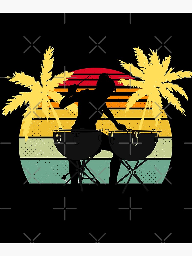 "Vintage Beach Timpani Player For Funny Timpani Lover and Timpani