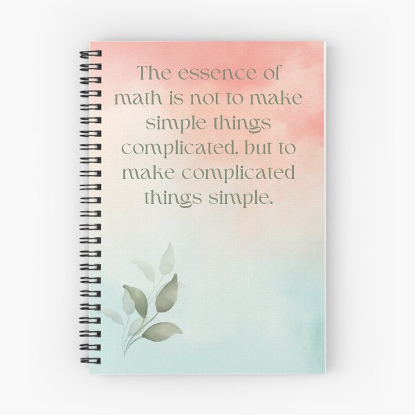 Item preview, Math Notebook, The essence of math designed and sold by Demétrio Creativity.