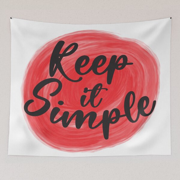 Item preview, Keep It Simple  designed and sold by BlueZenStudio.
