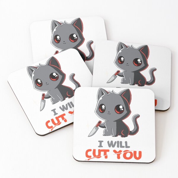 Item preview, I will cut you Cat designed and sold by OnlyCoolDesigns.