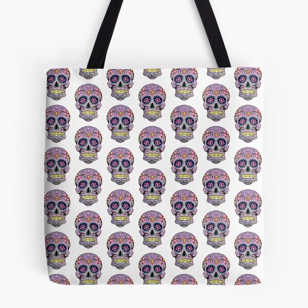 Item preview, Mexican skull Purple Cross Art tattoo Man calavera candy el dia de los muertos designed and sold by DESLUMBRA.