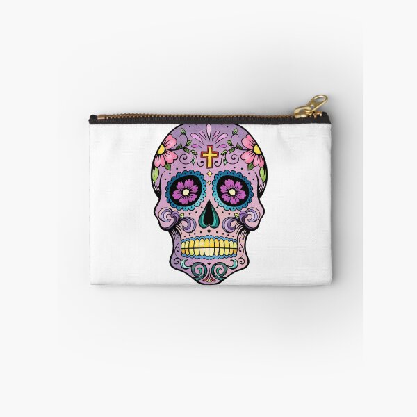 Item preview, Mexican skull Purple Cross Art tattoo Man calavera candy el dia de los muertos designed and sold by DESLUMBRA.
