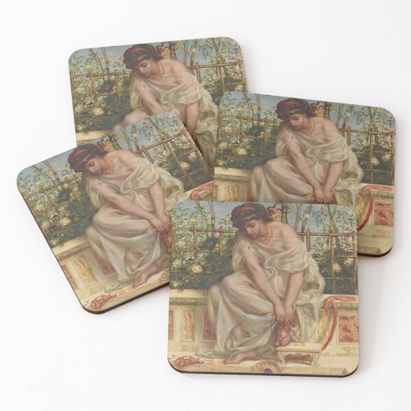 Item preview, The Sandal | Edward John Poynter | 1871 Pre-Raphaelite Art designed and sold by CJET.