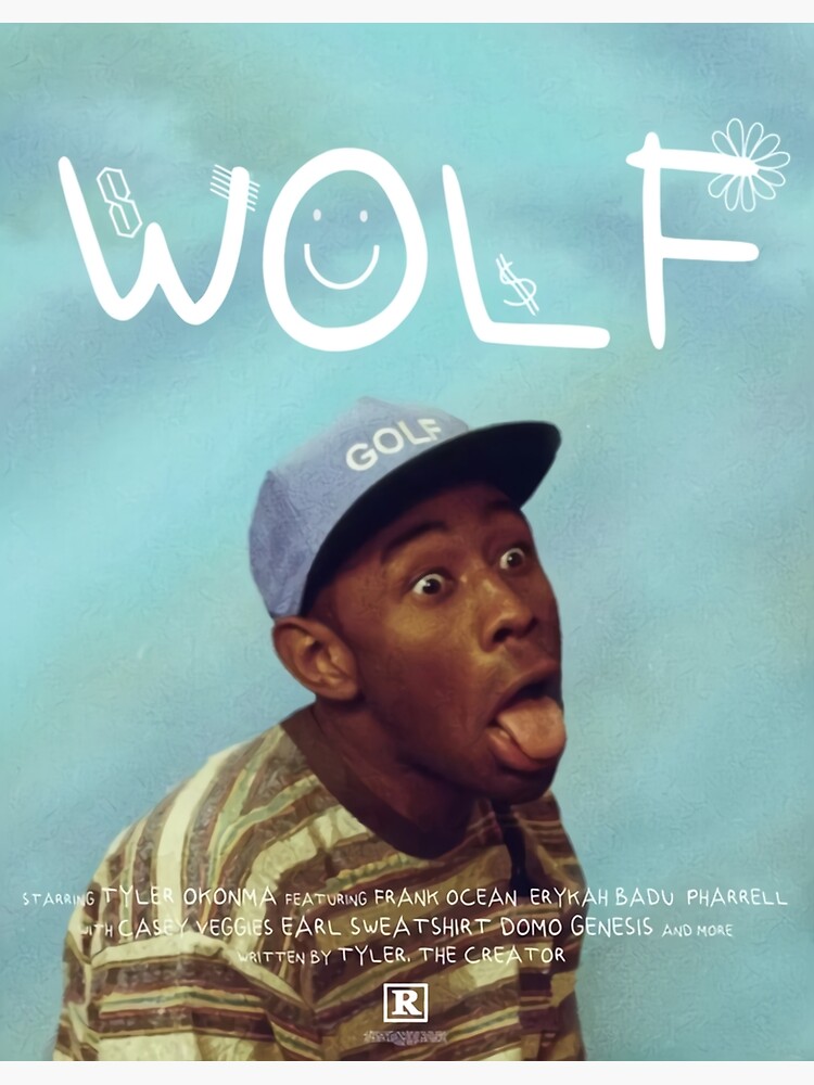 Tyler the Creator Wolf Minimalist Album Cover Poster 